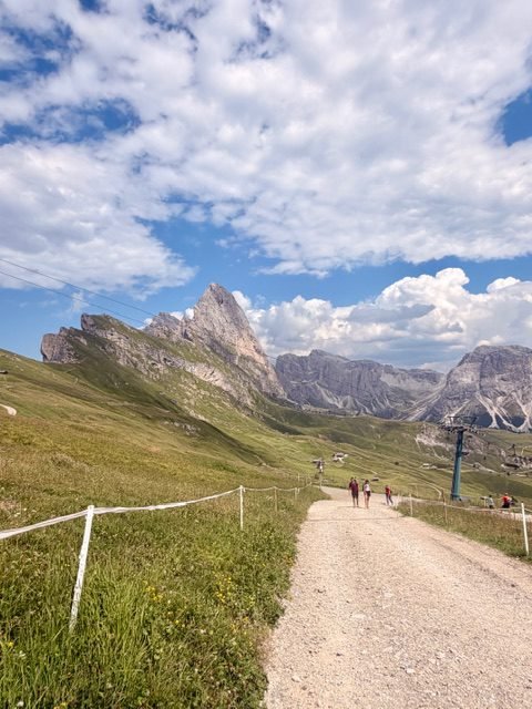 Vista del Seceda senza funivia